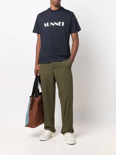 SUNNEI logo-print cotton T-shirt outlook