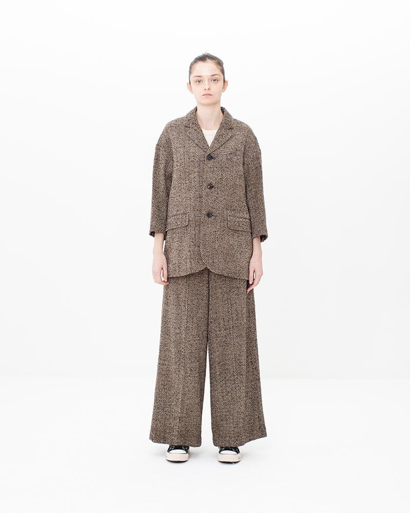 HAMMONS JKT (SILK) W BROWN - 5