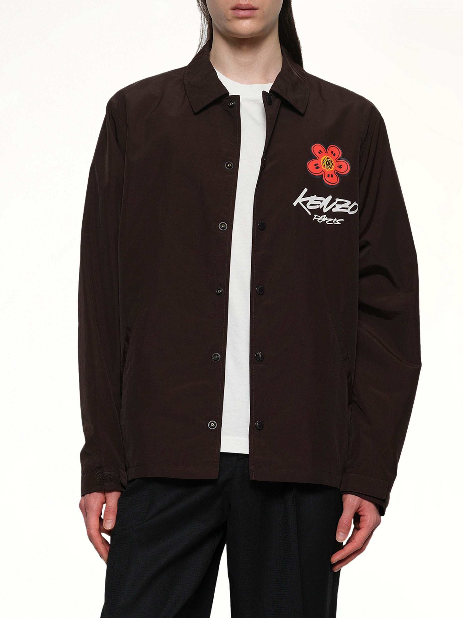 Kenzo Futura Light Coach Jacket in Chocolate - 6