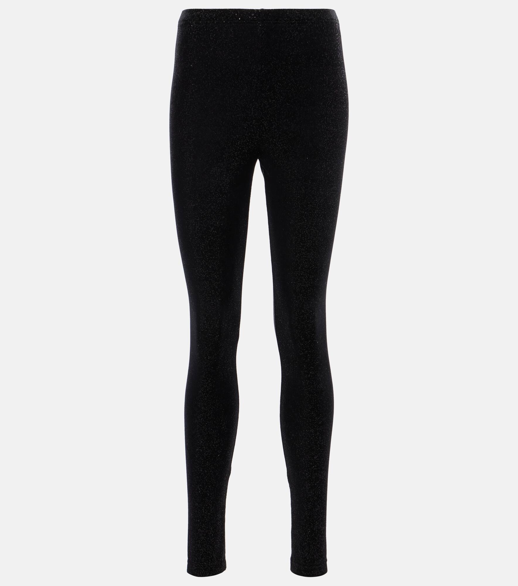 Glitter velvet leggings - 1