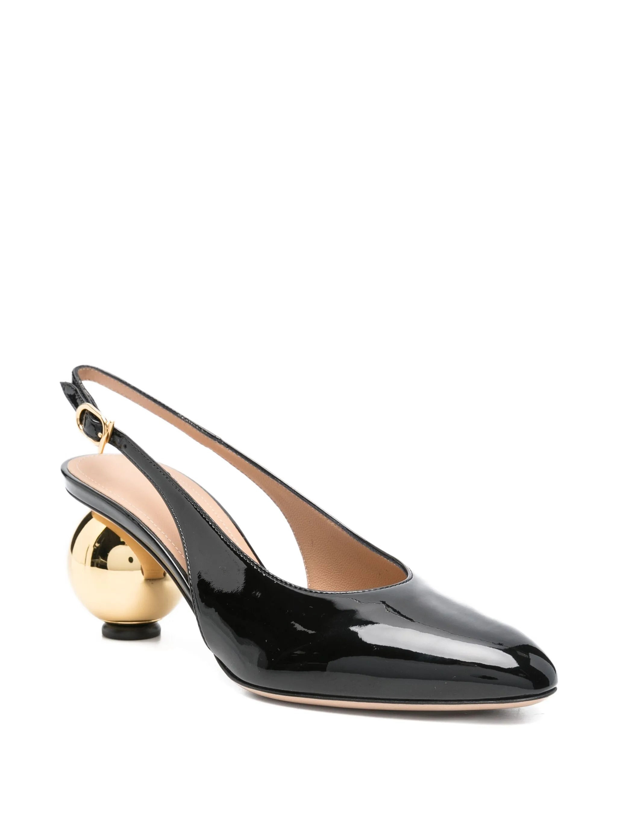 Ferragamo 55mm Spherical-heel Pumps - 3