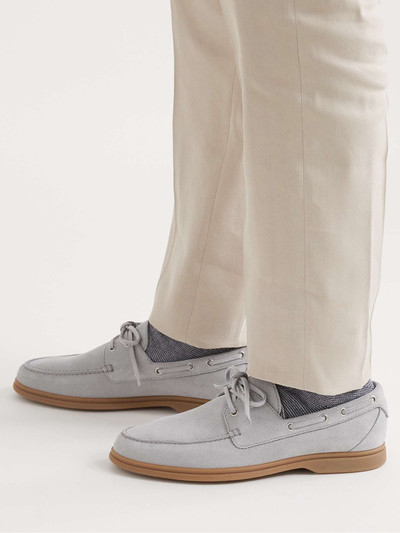 Brunello Cucinelli Suede Boat Shoes outlook