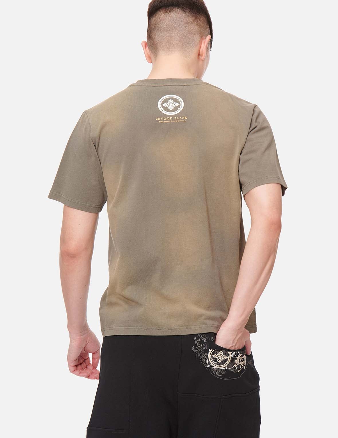 Seagull and Logo Print T-shirt - 4