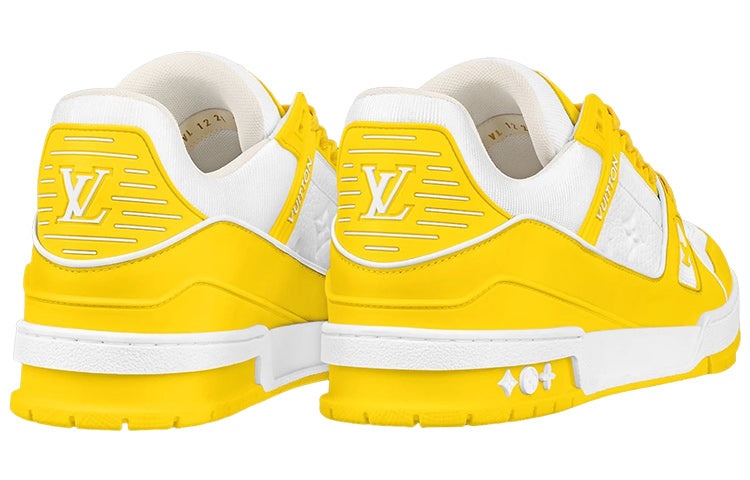 LOUIS VUITTON LV Trainer 'White Yellow' 1AA6XM - 3