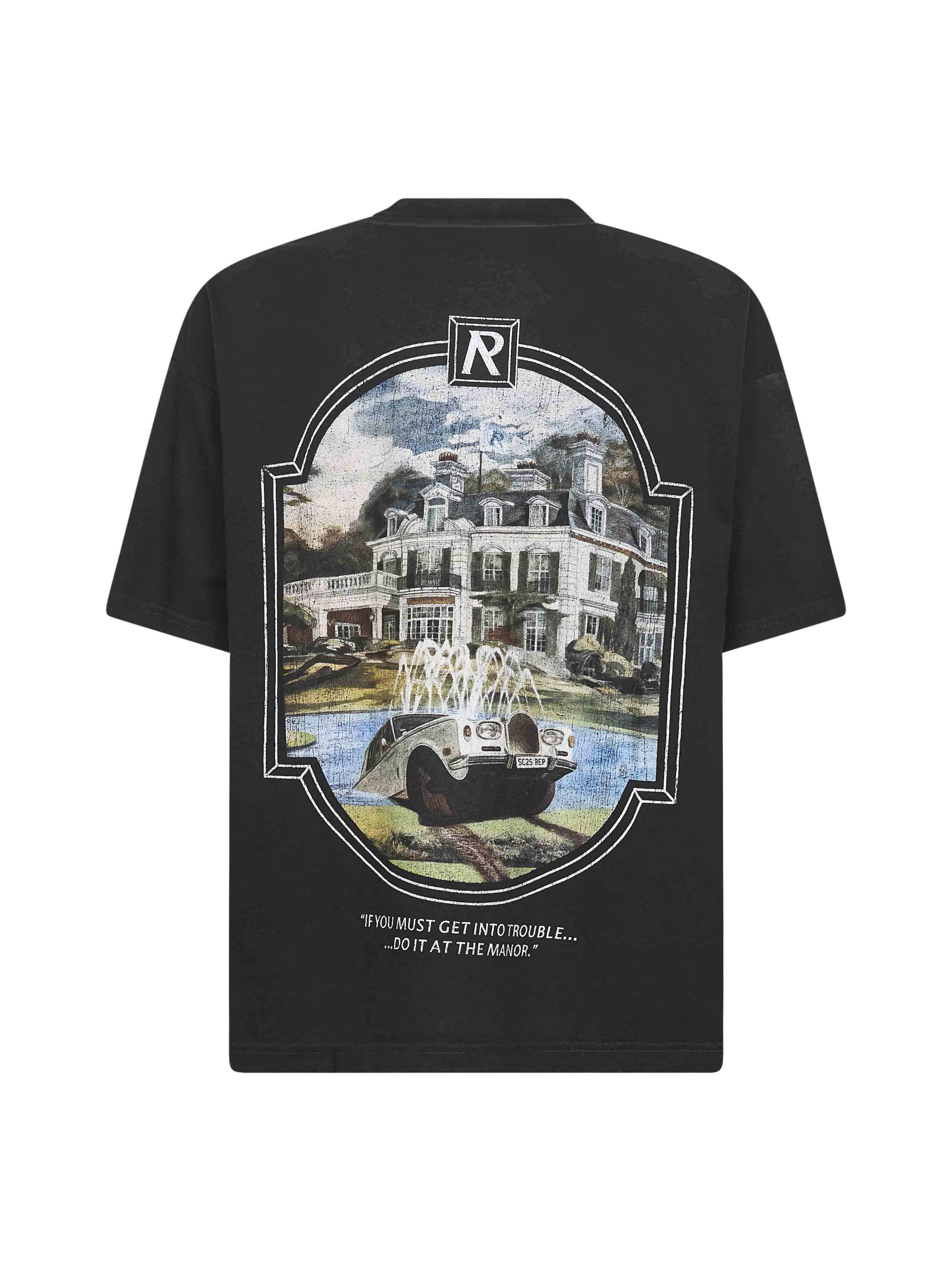 Stained black Revere Manor T-Shirt - 2