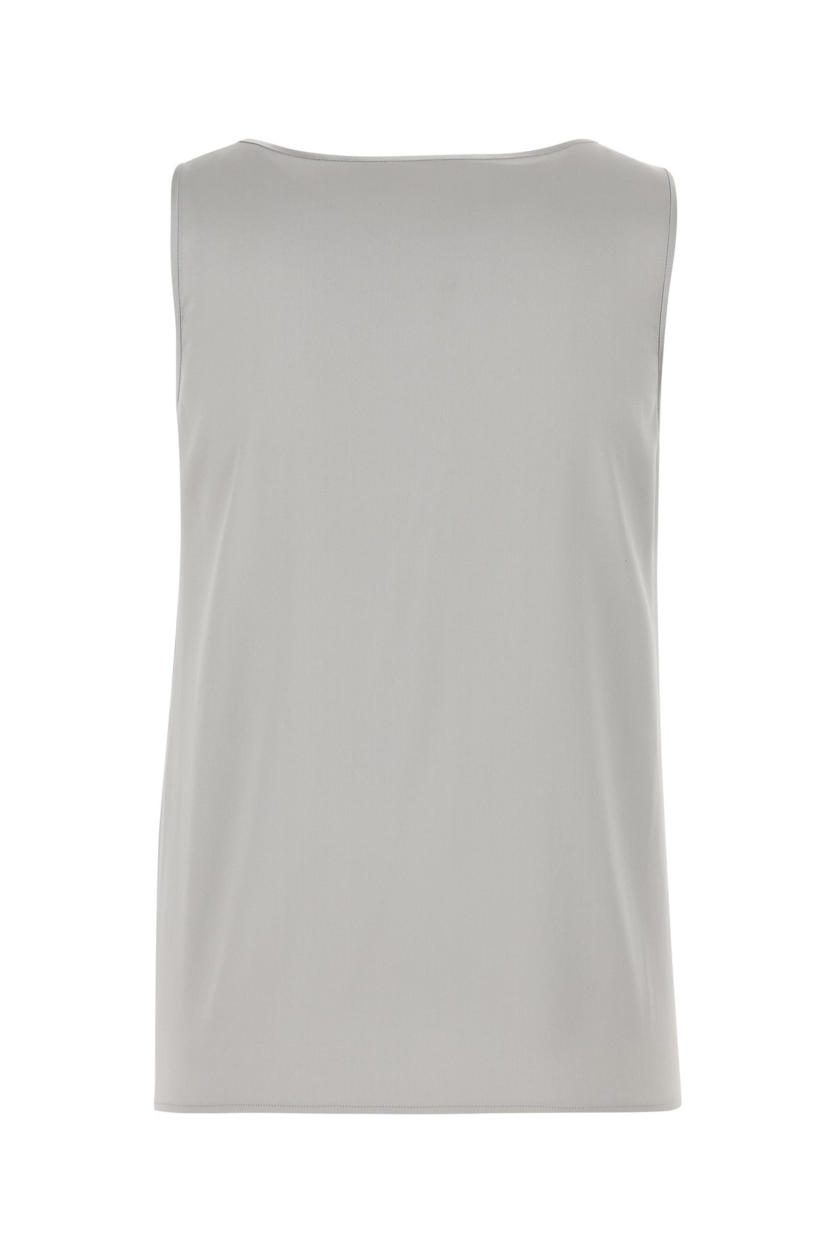 Grey stretch satin tank top - 2