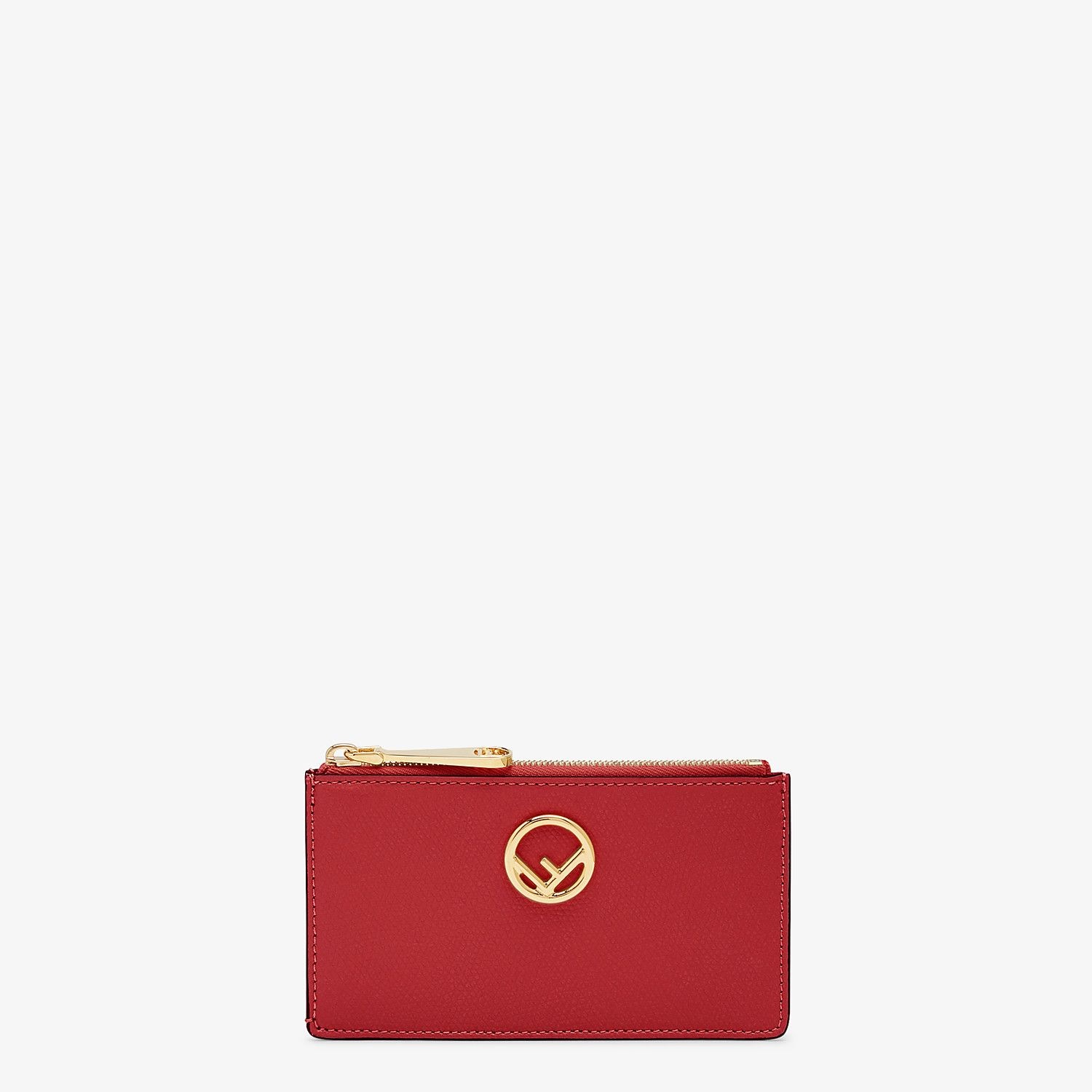 Red leather pouch - 1