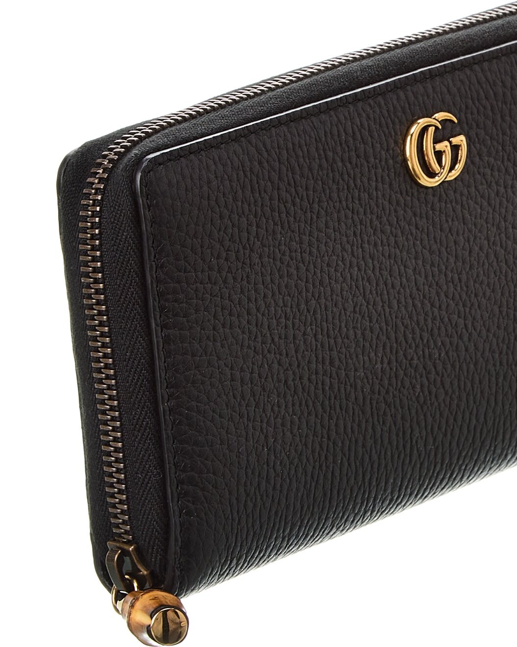 Gucci Bamboo Leather Zip Around Wallet - 3