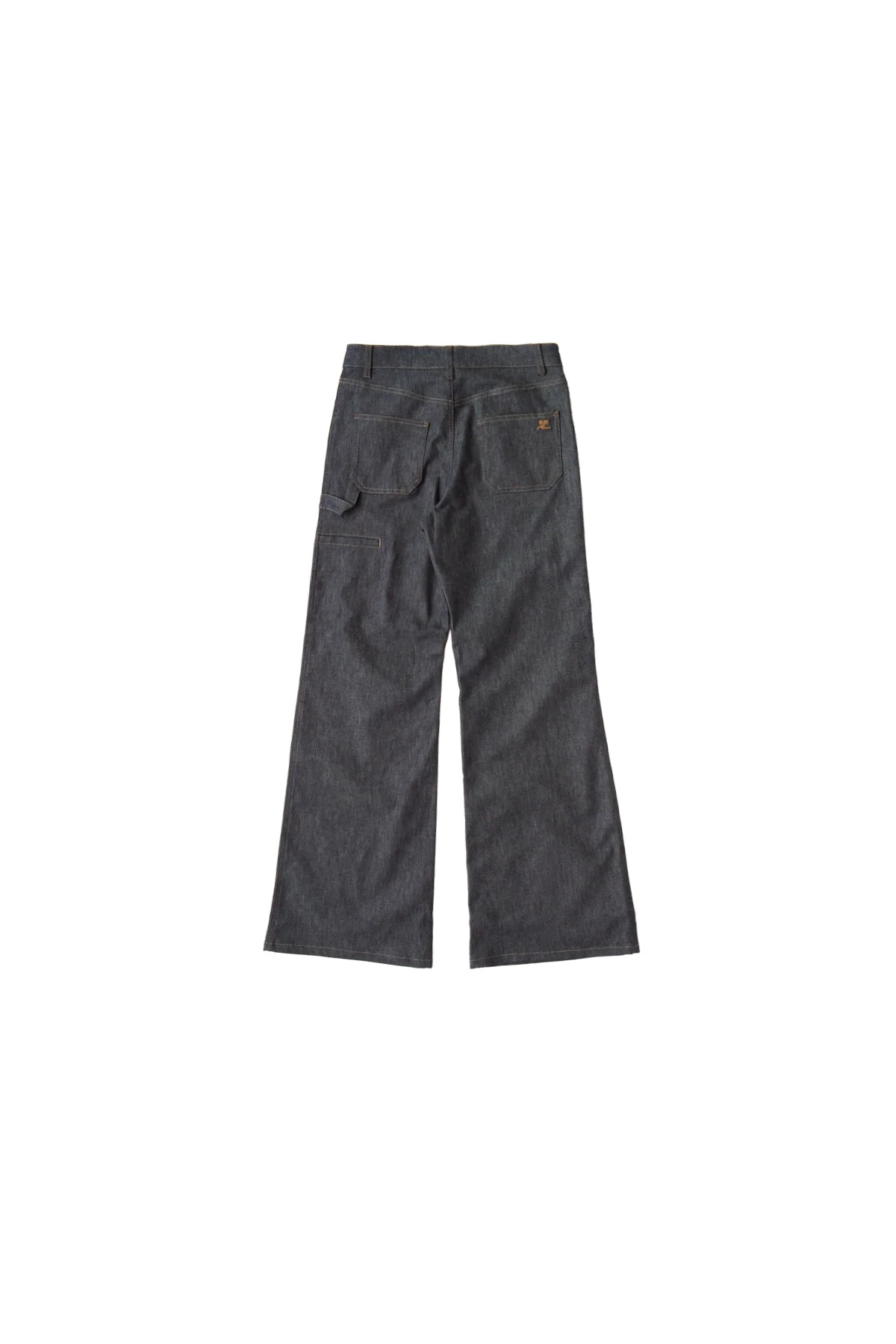Courreges Hammer Denim Baggy Pants Grey - 2