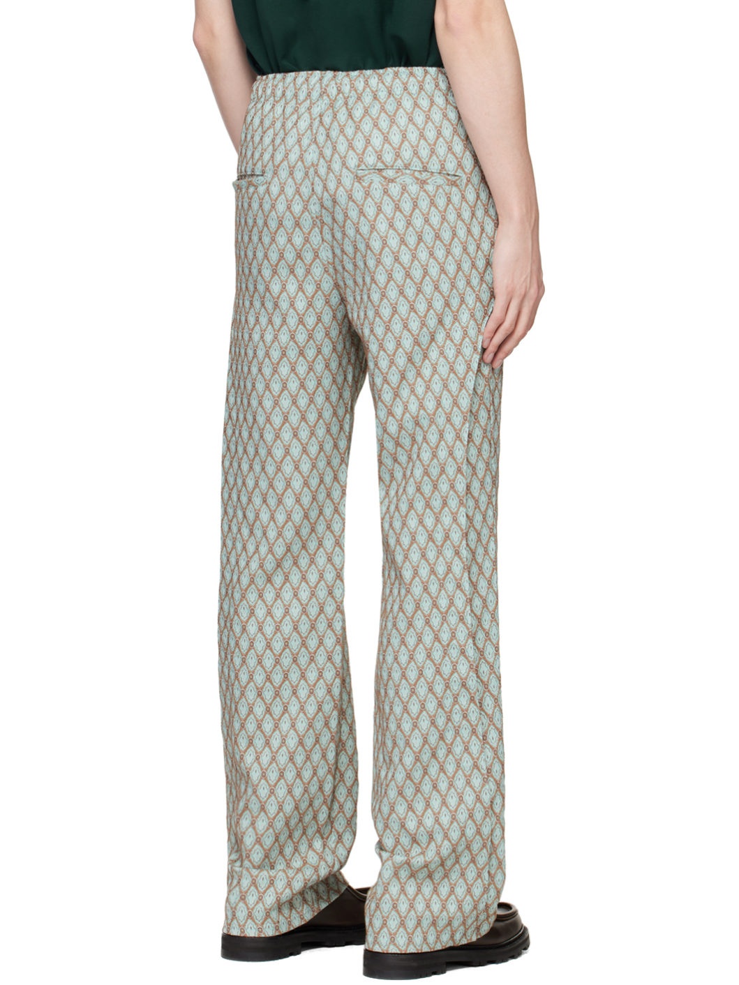 Green & Tan Makeni Sweatpants - 3