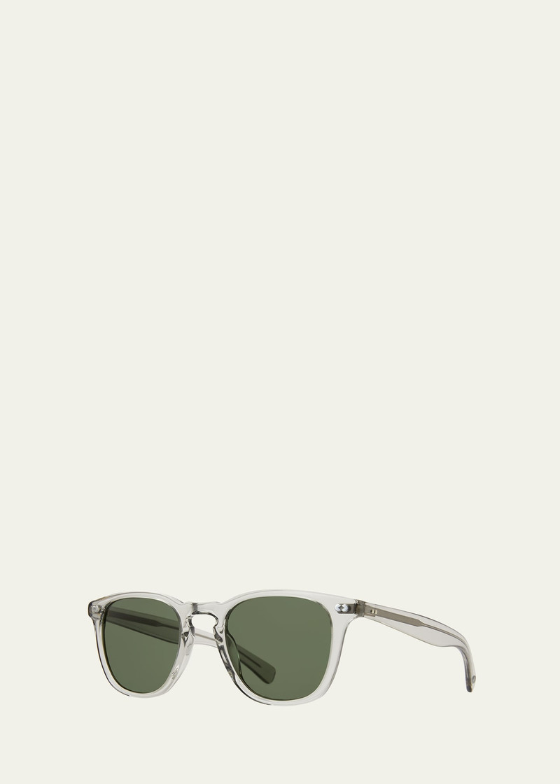 Garrett Leight Men's Brooks x Sun Keyhole-Bridge Square Sunglasses outlook