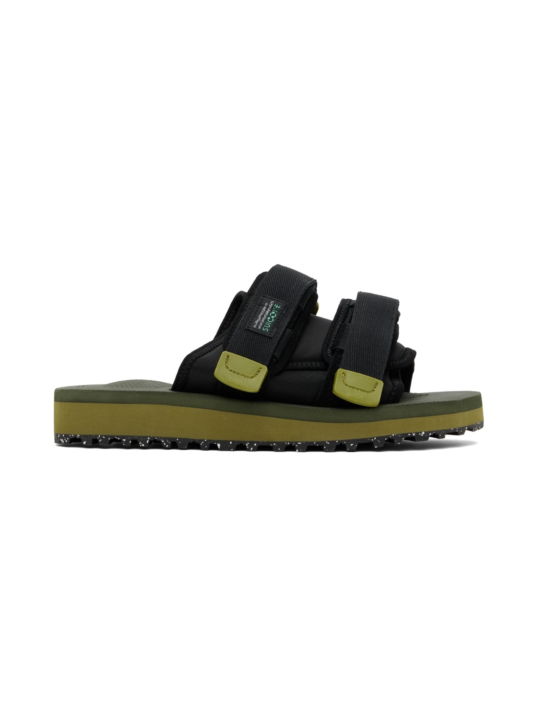 Black & Khaki MOTO-Cab-ECO Sandals - 1