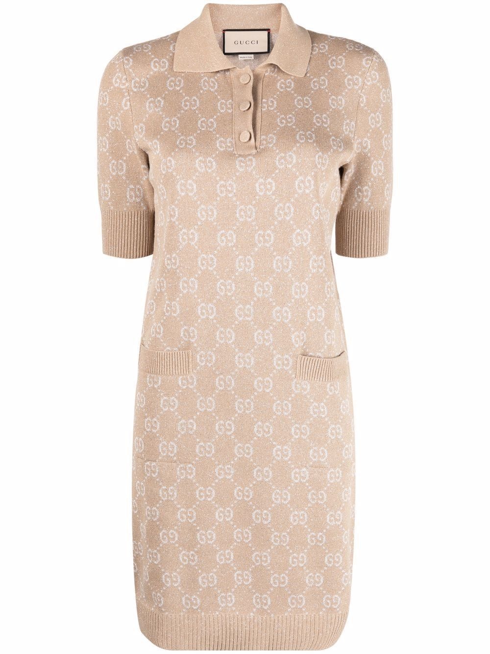 GG-jacquard polo dress - 1
