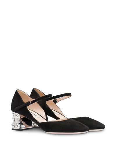 Miu Miu crystal heel pumps outlook