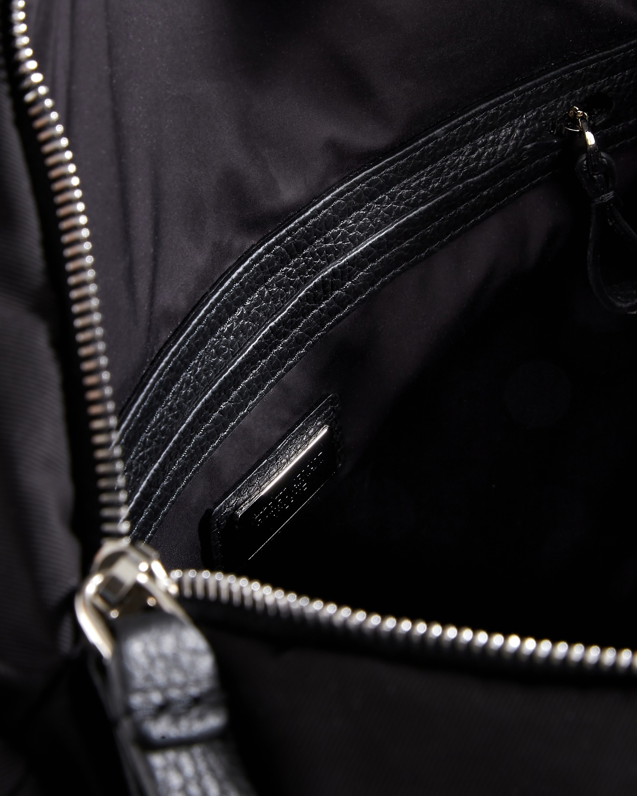 ASV CONVERTIBLE SHOPPER BAG IN NYLON AND PEBBLED LEATHER - 4