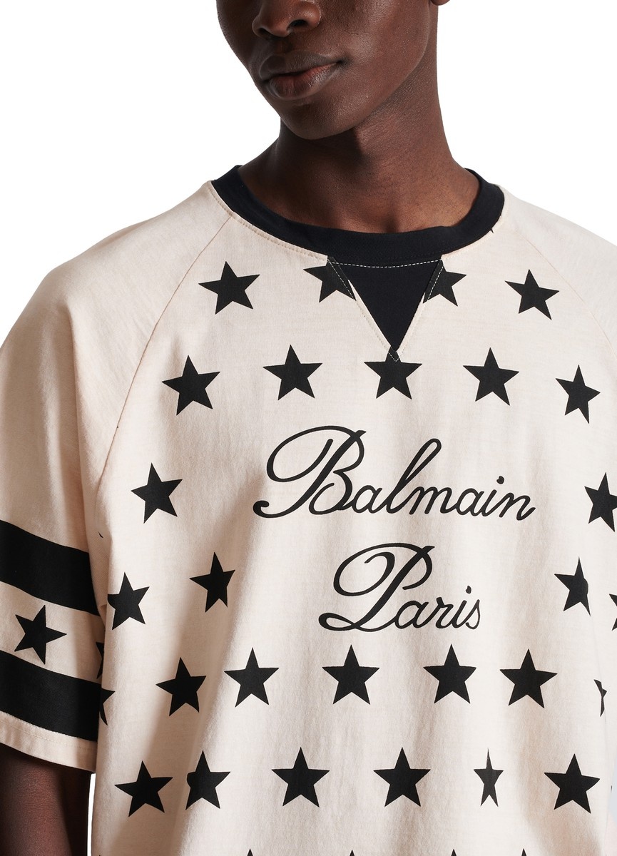 Balmain Signature Stars T-Shirt - 4