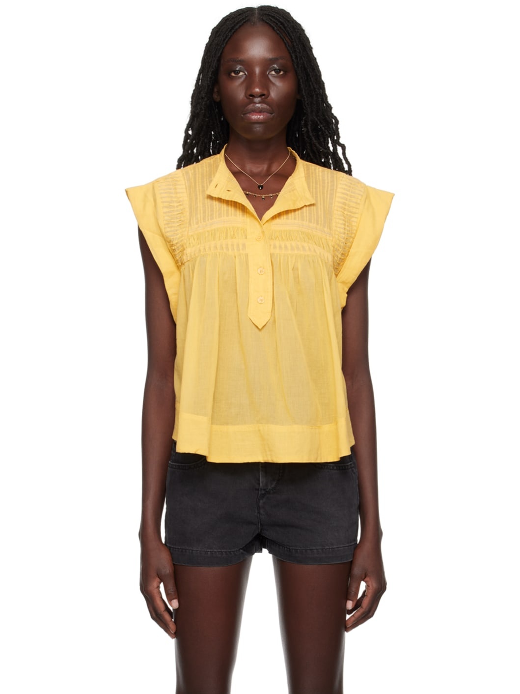 Yellow Leaza Blouse - 1