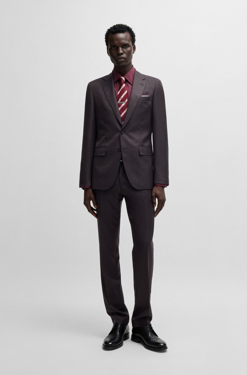 SLIM-FIT SUIT IN WOOL AND SILK 1