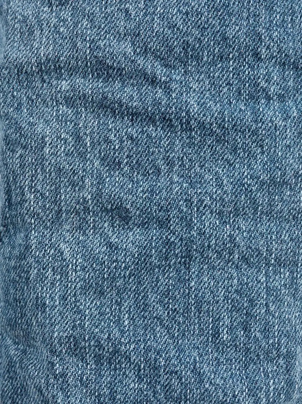 washed straight-leg jeans - 6