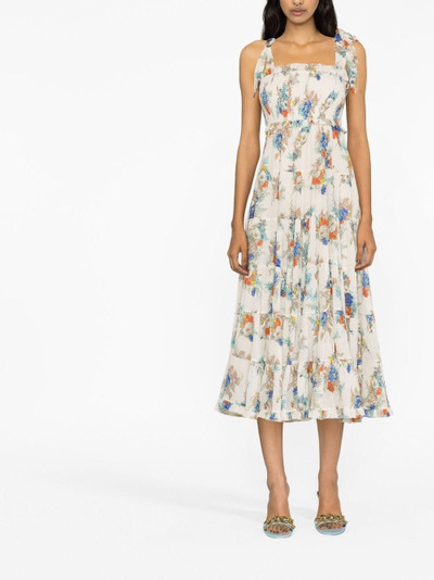 Zimmermann floral-print sleeveless dress outlook