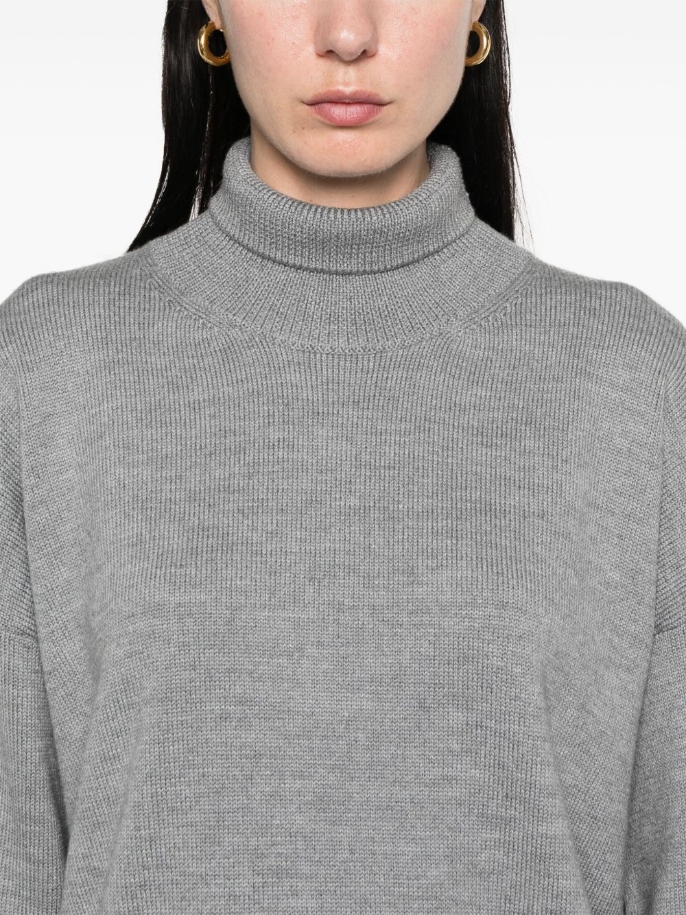 wool turtleneck sweater - 5