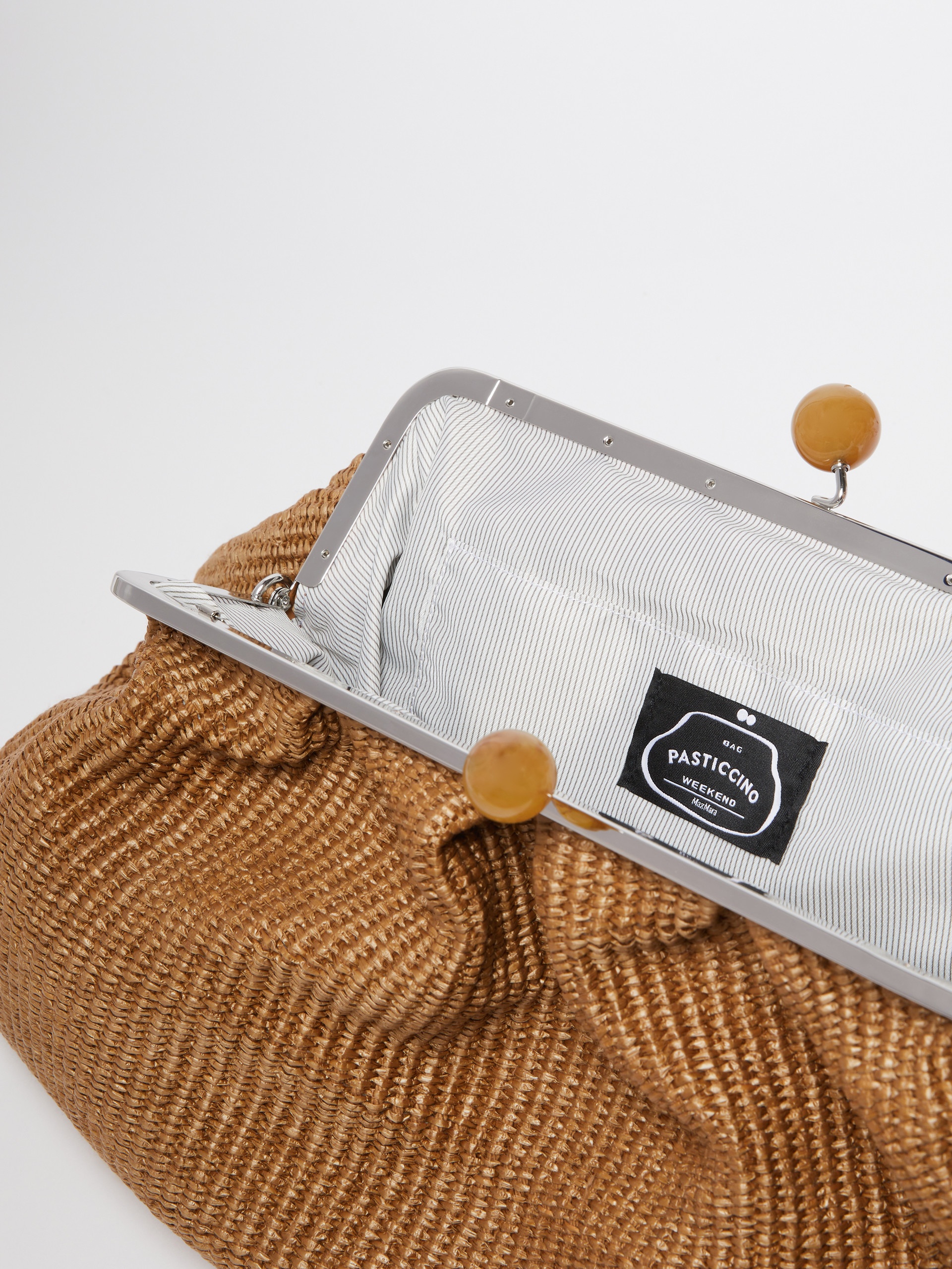 NABARRO Large raffia-effect Pasticcino bag - 6