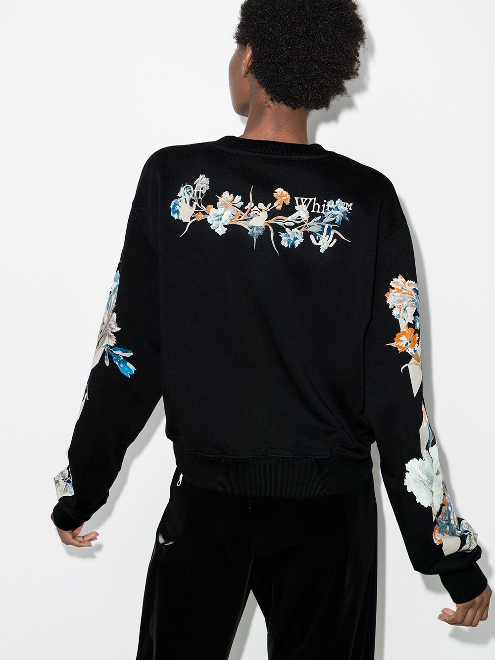 x Browns 50 floral panelling sweatshirt - 3