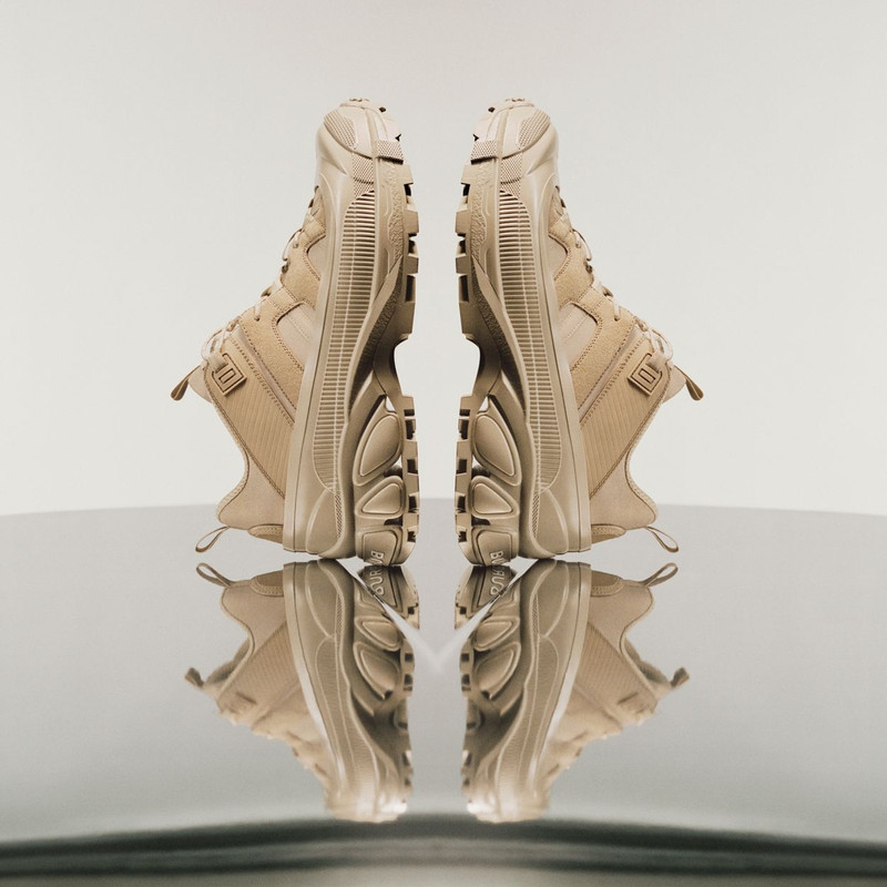 Burberry Suede and Leather Arthur Sneakers outlook