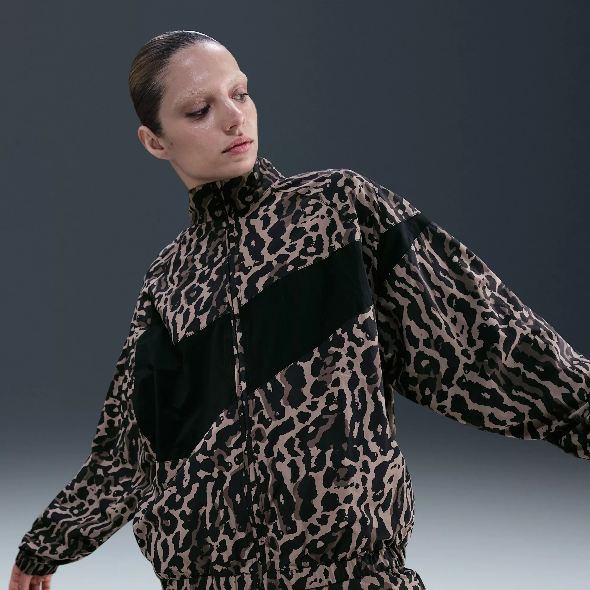 Nike Women's Sportswear Woven Printed Jacket - 1