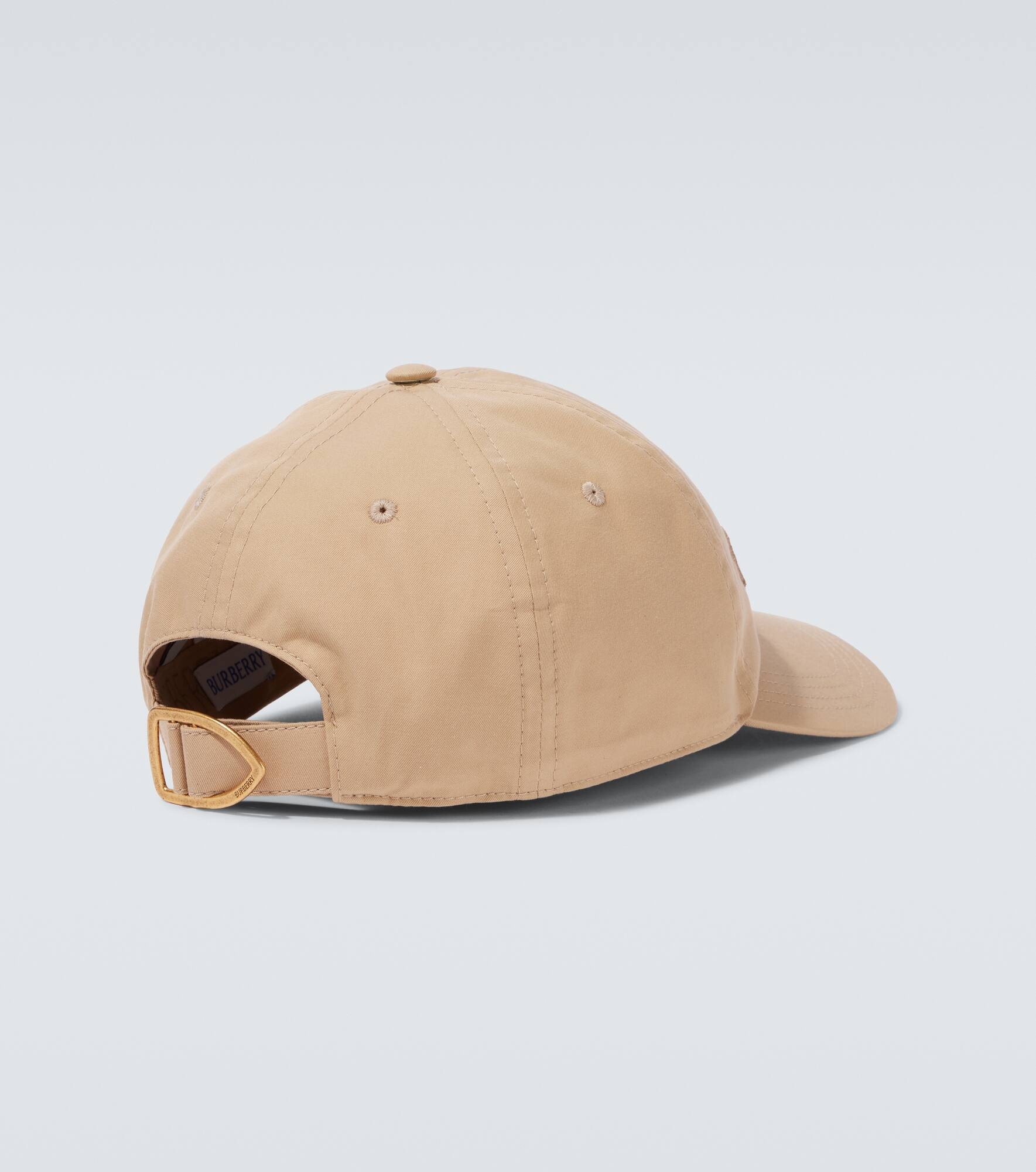 Logo embroidered gabardine baseball cap - 2
