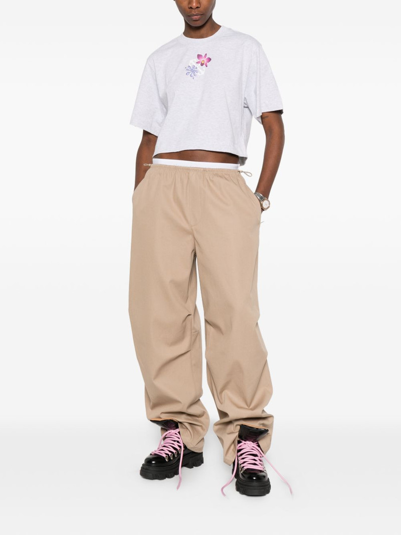 Off-White floral-print T-shirt outlook
