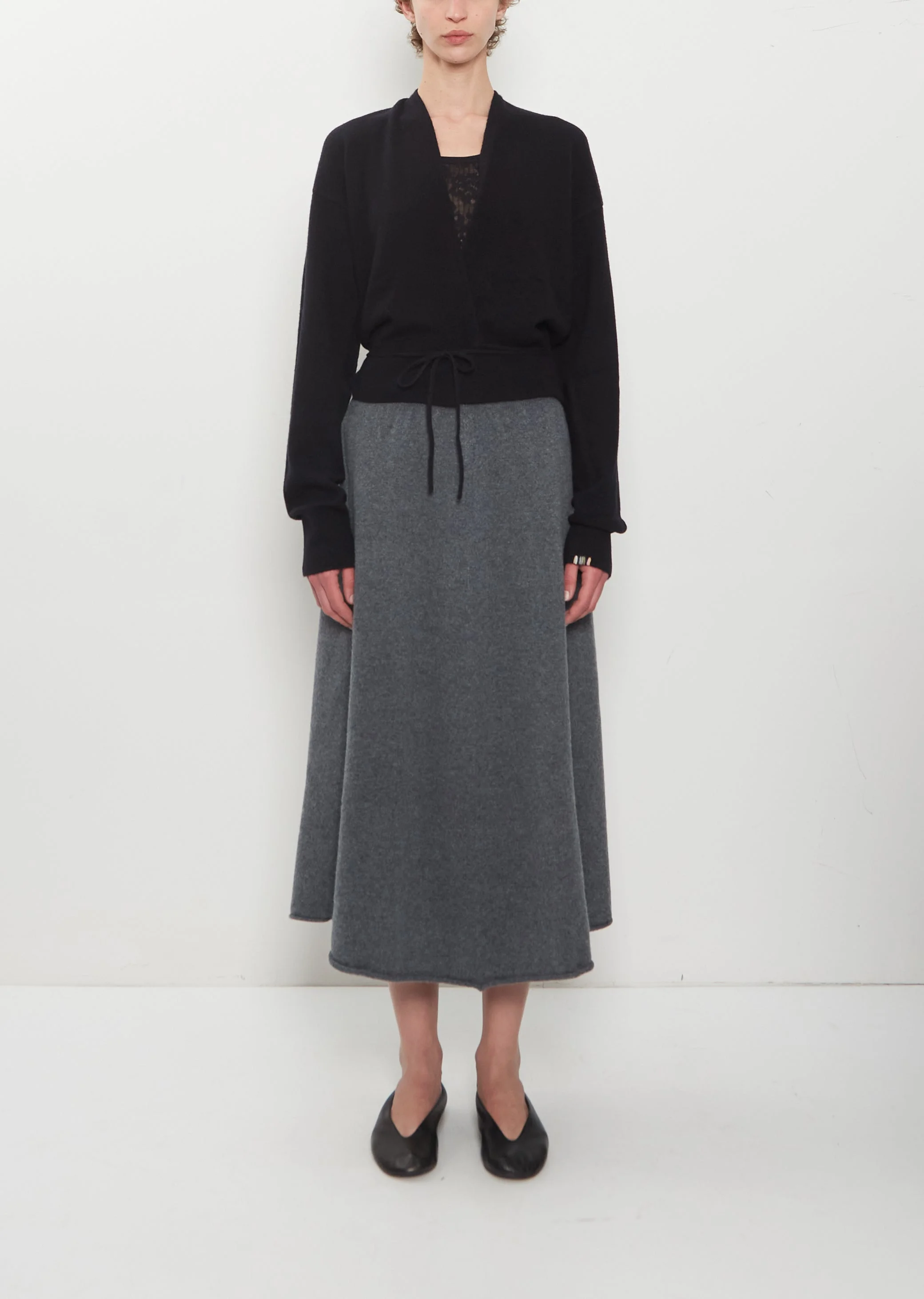n°388 Ease Cashmere Midi Skirt - 1