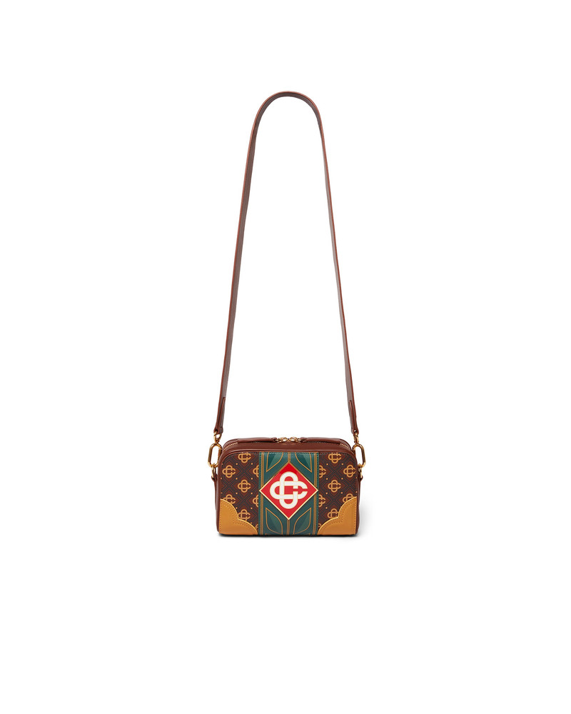 Brown Monogram Crossbody Bag 5