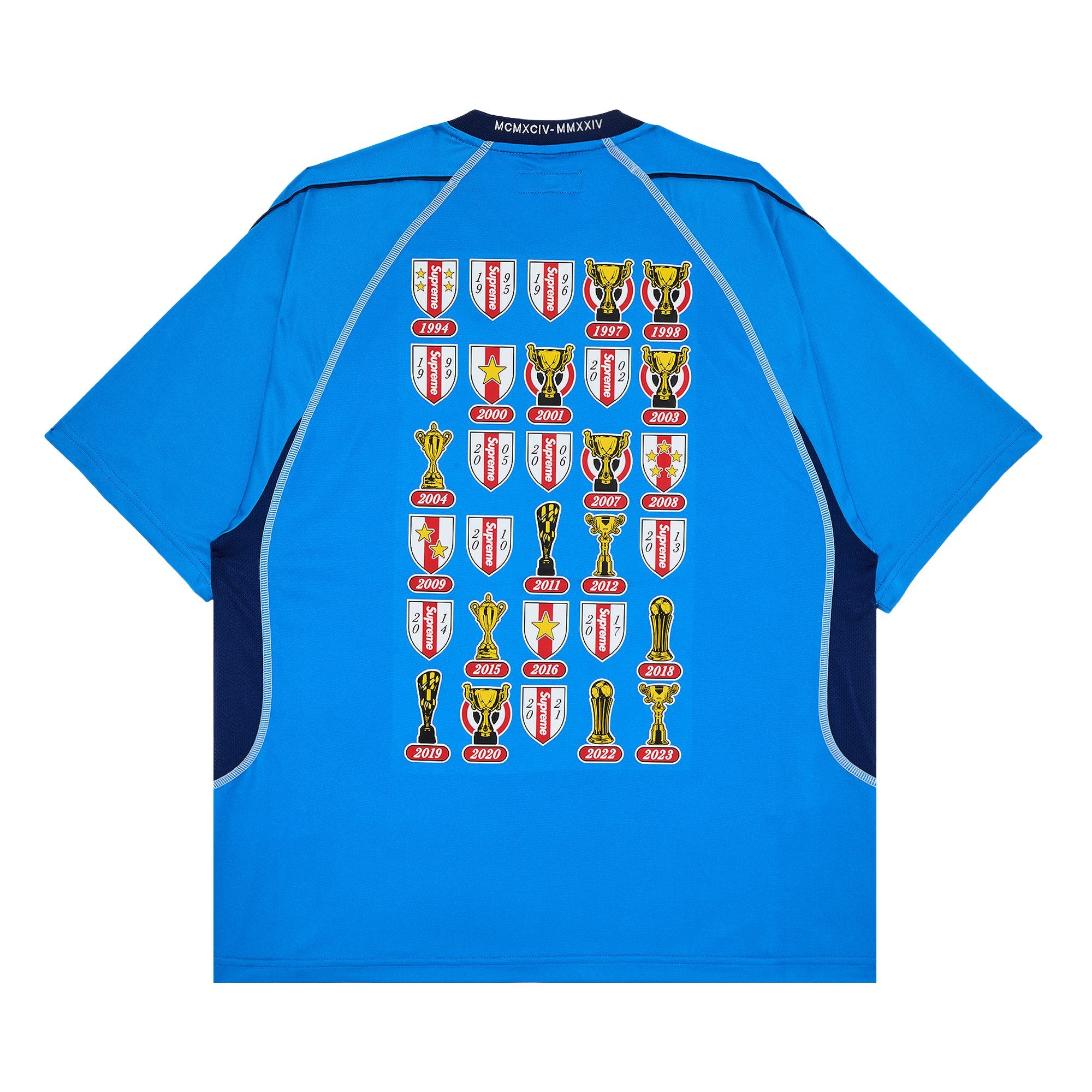 Supreme Supreme Jacquard Soccer Jersey 'Blue' | REVERSIBLE