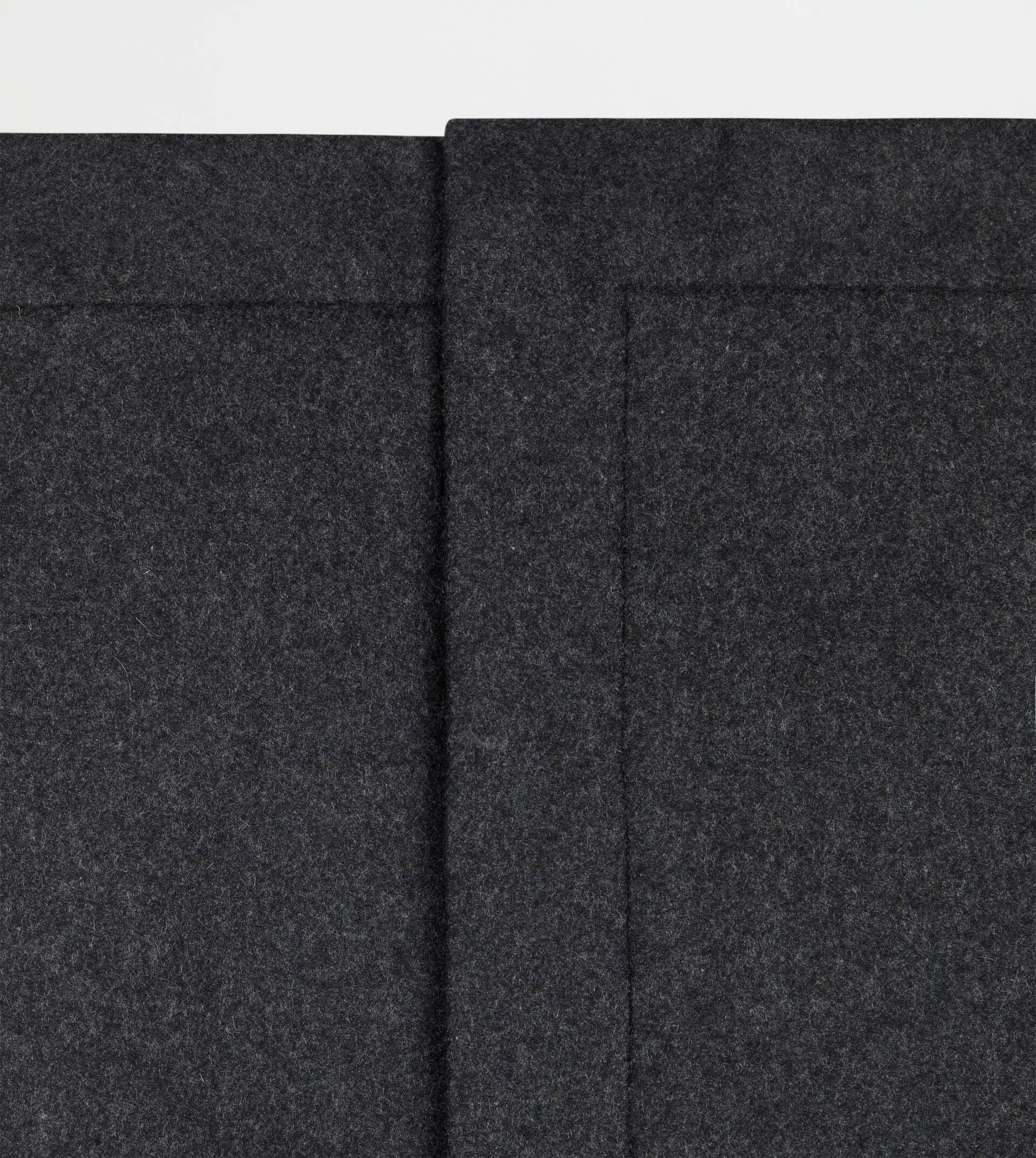 SKIRT IN DOUBLE CASHMERE - GREY - 7