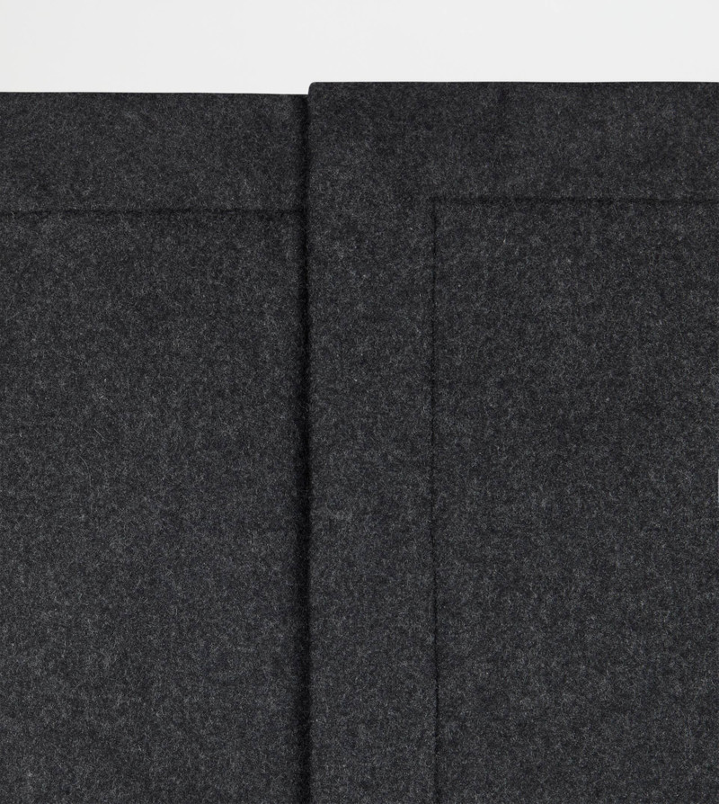 SKIRT IN DOUBLE CASHMERE - GREY 7