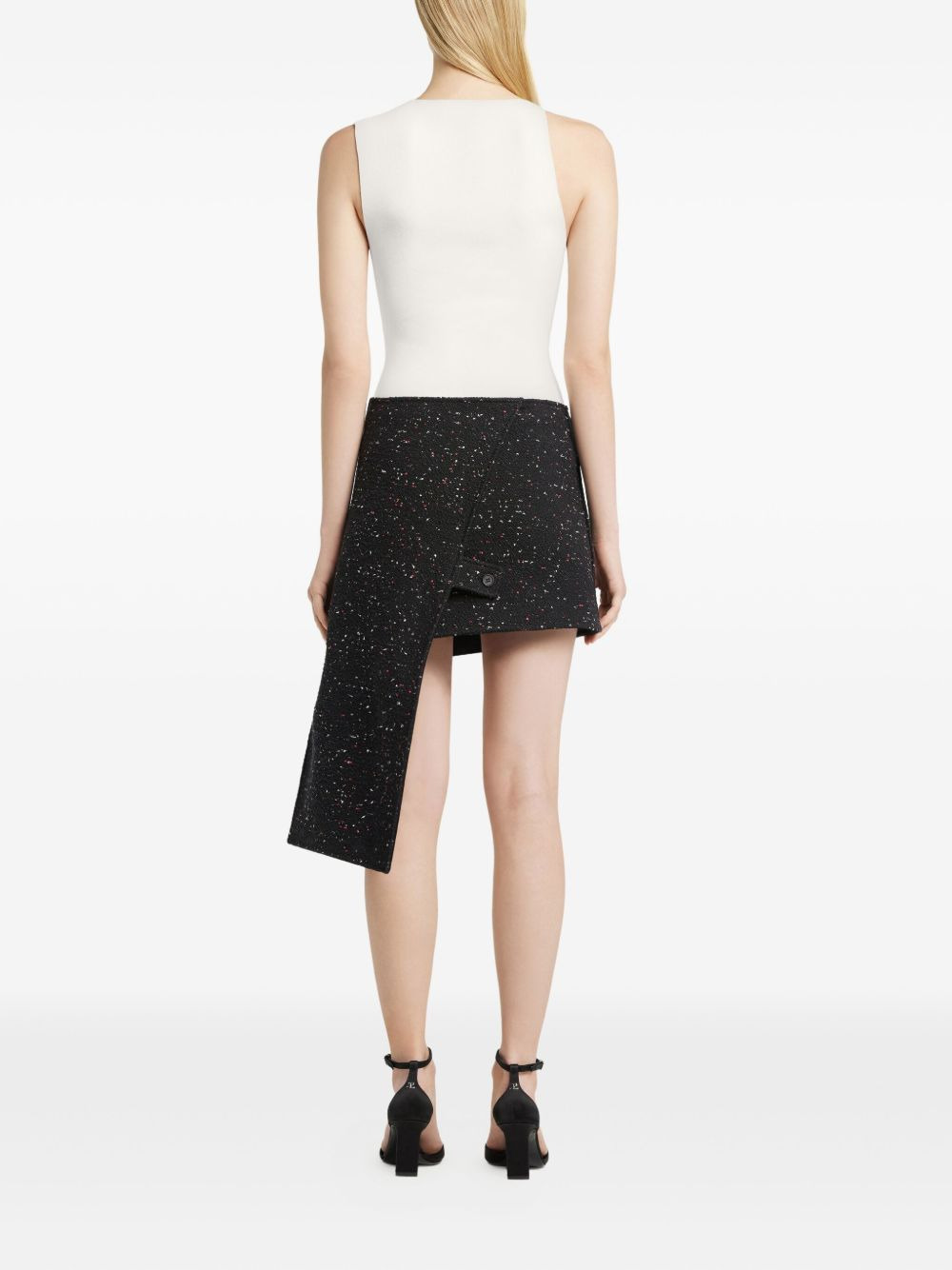asymmetric embroidered blouse - 4