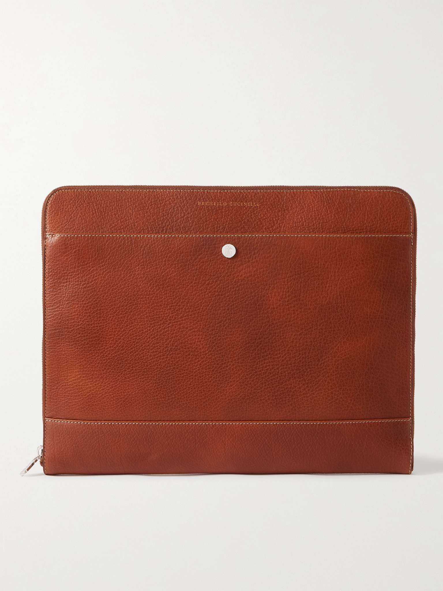 Full-Grain Leather Pouch - 1