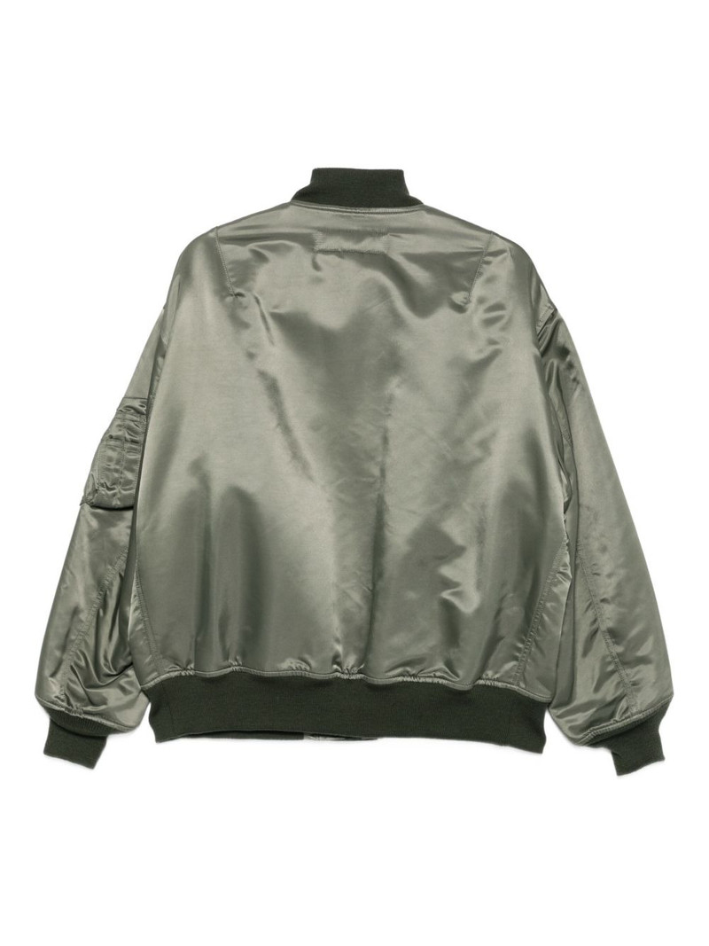 Comme des Garçons Homme satin-finish bomber jacket outlook