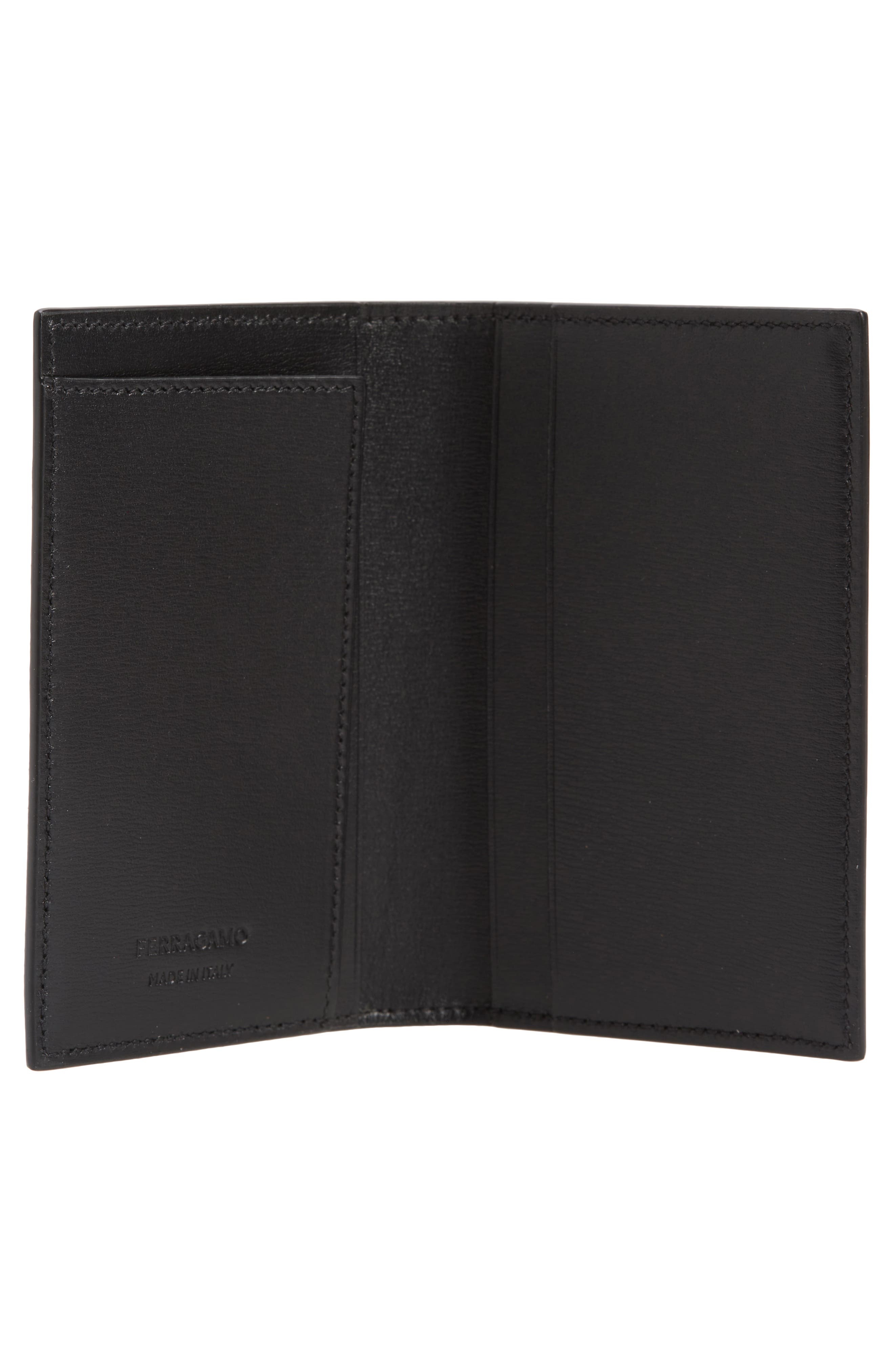 Vertical Bifold Leather Card Holder - 2