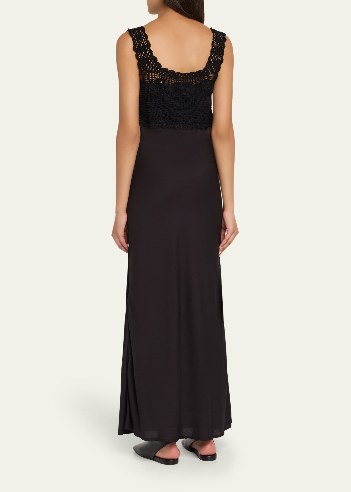 Lace Crochet Midi Dress - 3