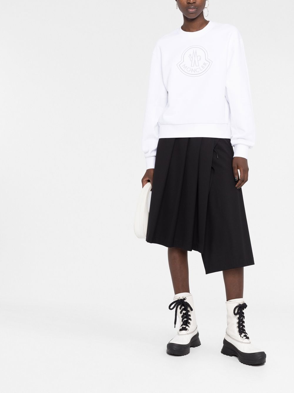 logo-print cotton sweatshirt - 2