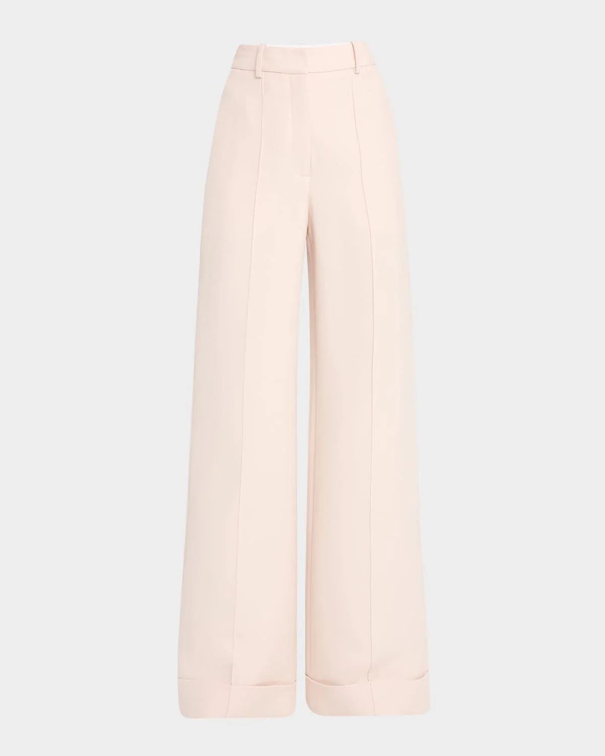 Deeda Flared Silk Wool Pants - 1