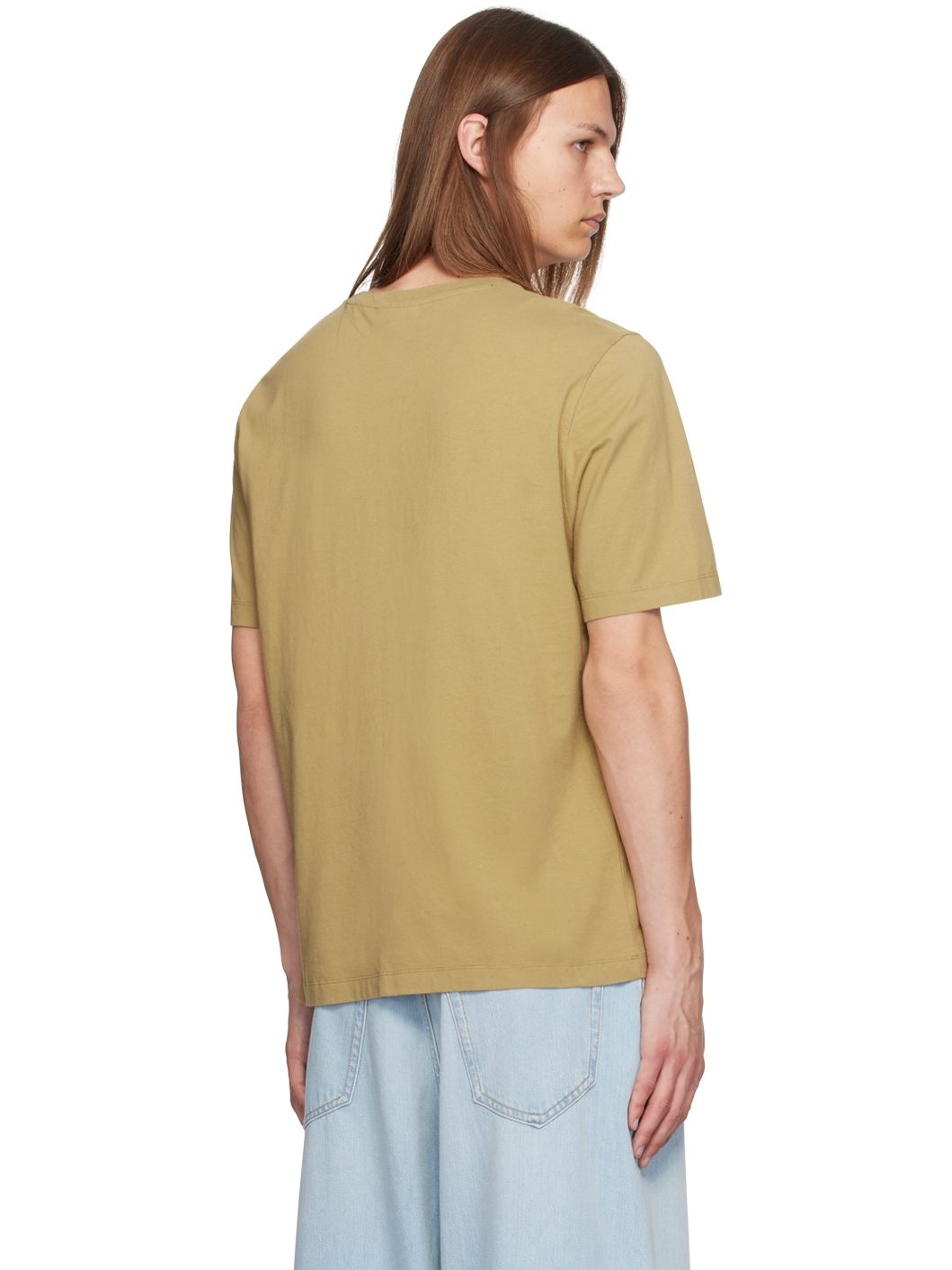 Khaki Falling Leaves T-shirt - 3