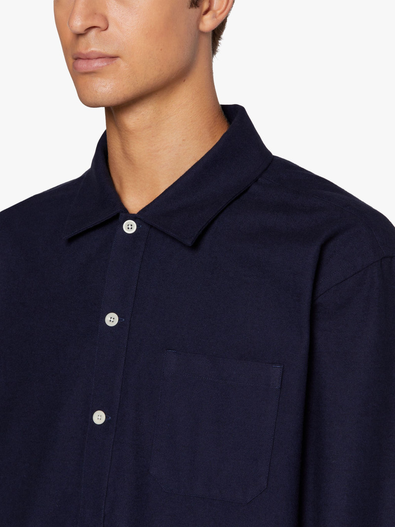 MILITARY NAVY COTTON SHIRT | GSM-201 5