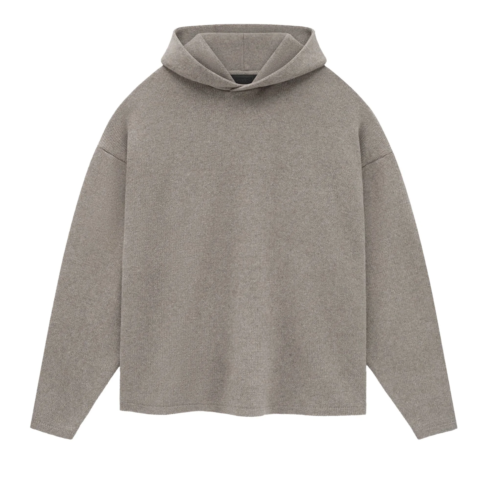 Fear of God Essentials Knit Hoodie 'Heather Grey' - 1