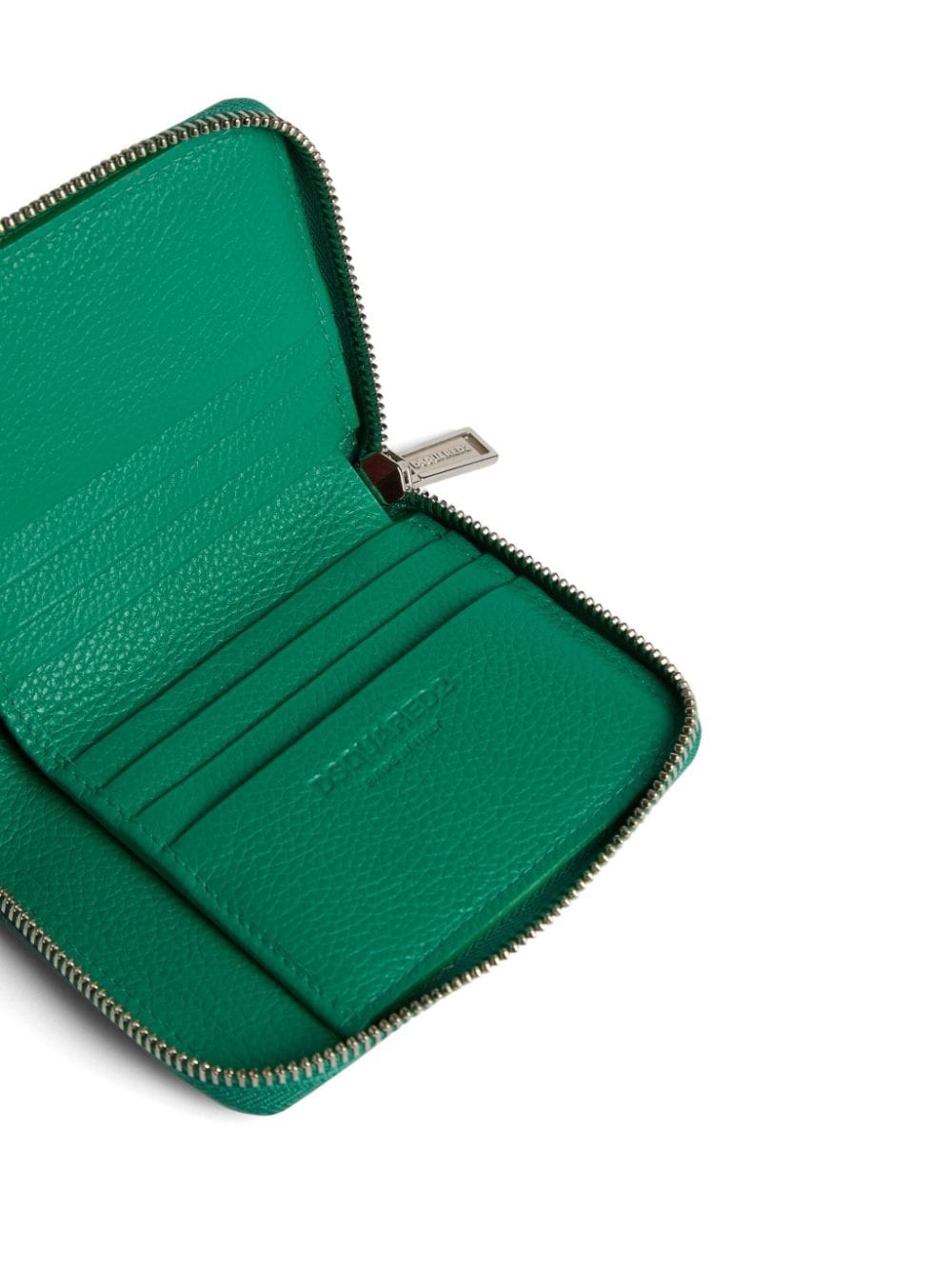 logo-embroidered leather wallet - 4