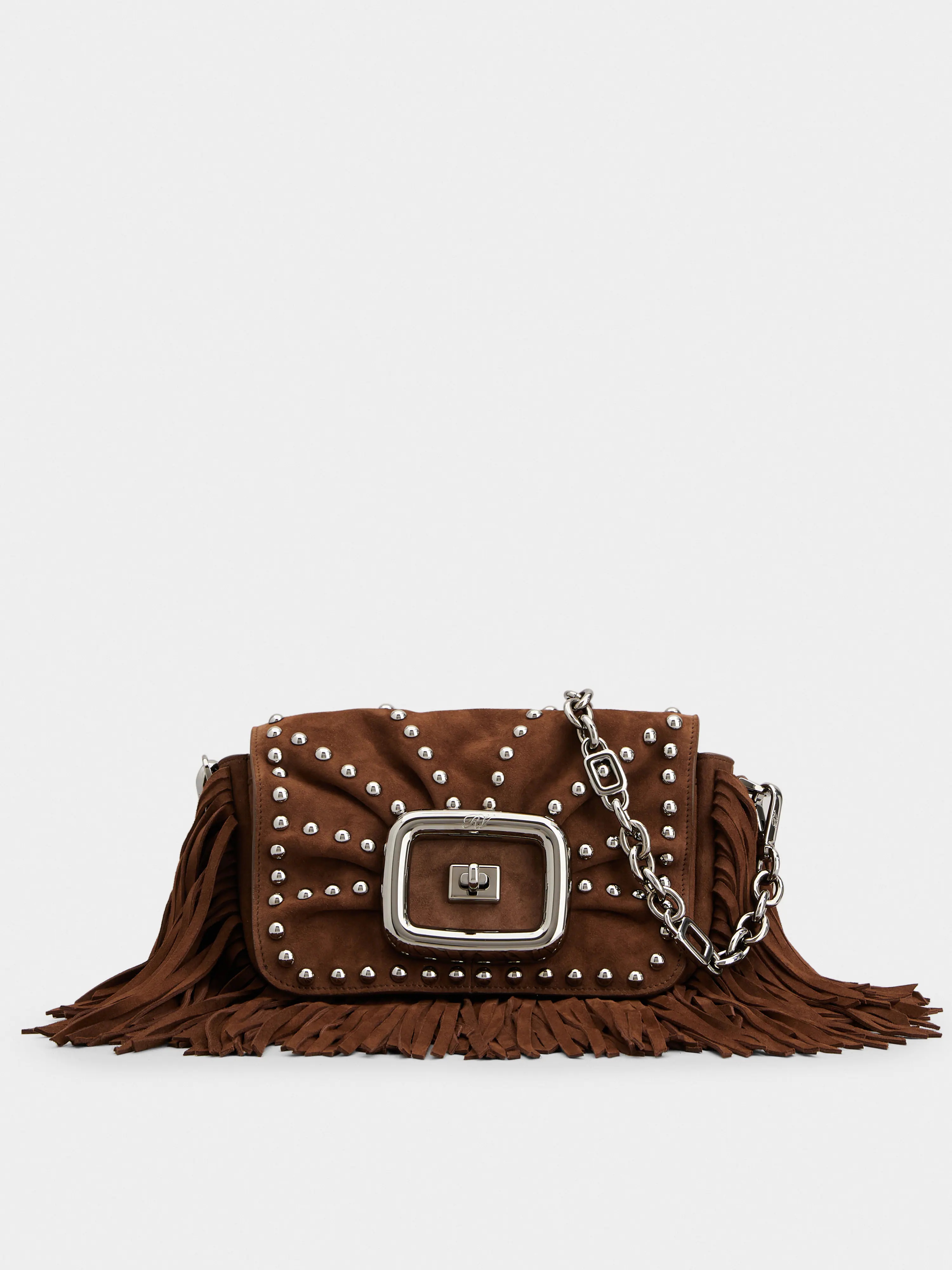Viv' Choc Mini Bag in suede - 1