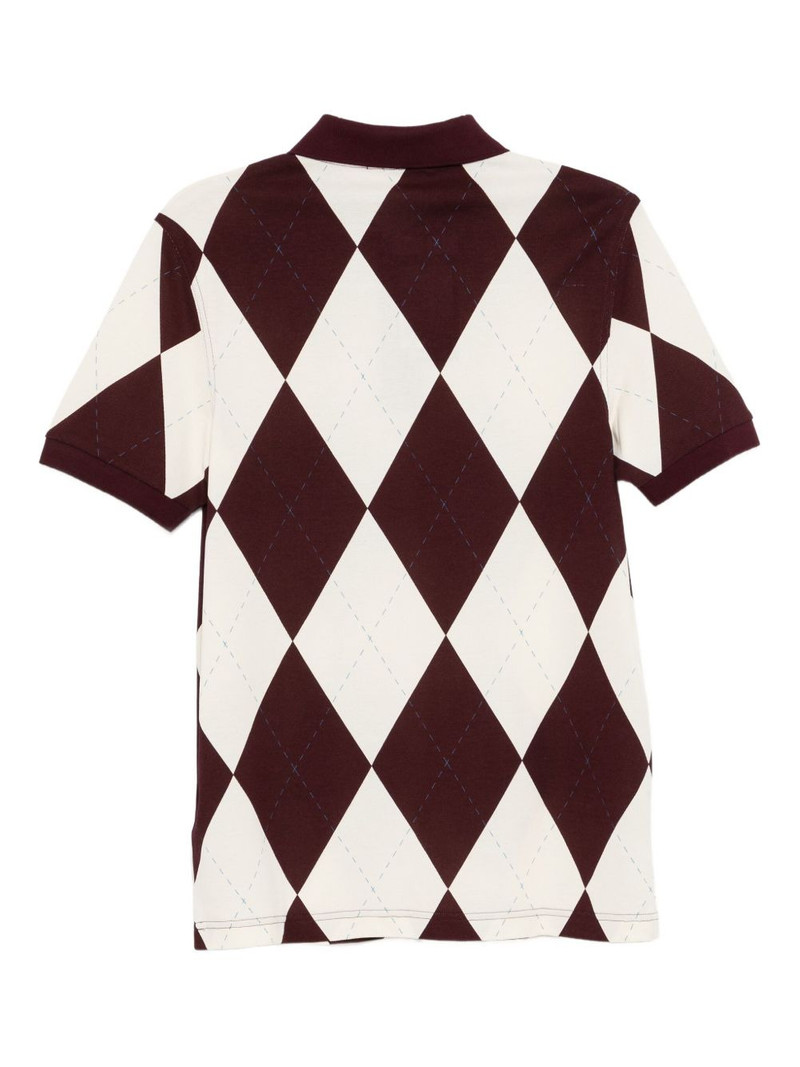 Fred Perry argyle-checked polo shirt outlook