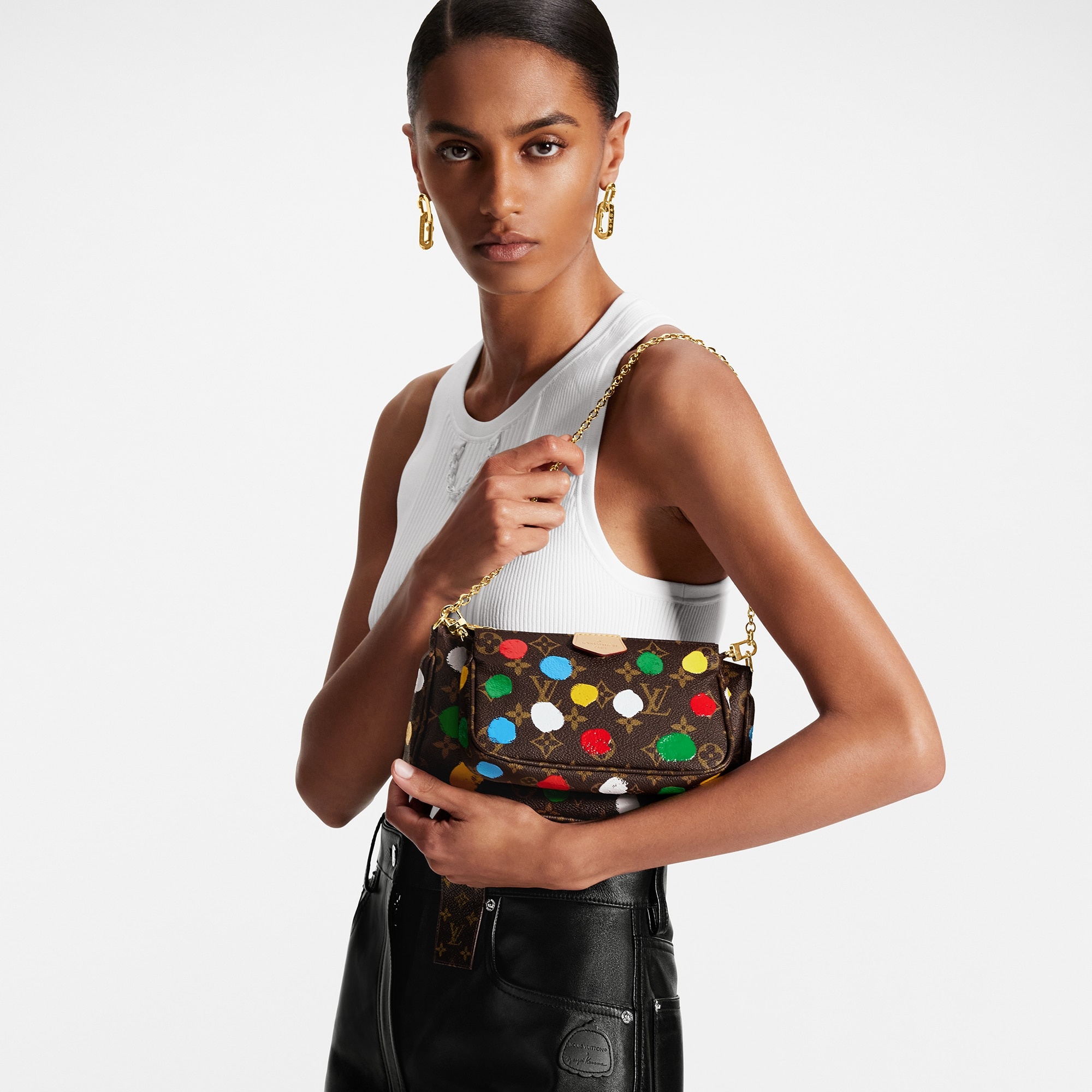 Louis Vuitton X Yayoi Kusama Mini Pochette Accessoires Monogram Multicolor  for Women